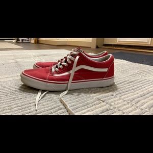 Red vans low